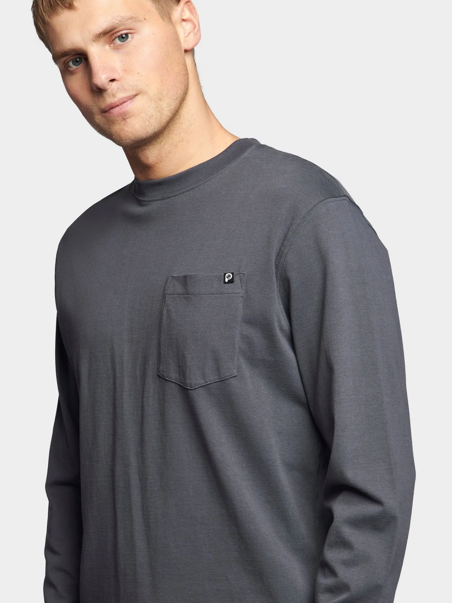 Chest Pocket Long Sleeve T-Shirt in Ebony sold by Penfield product image thumbnail 4