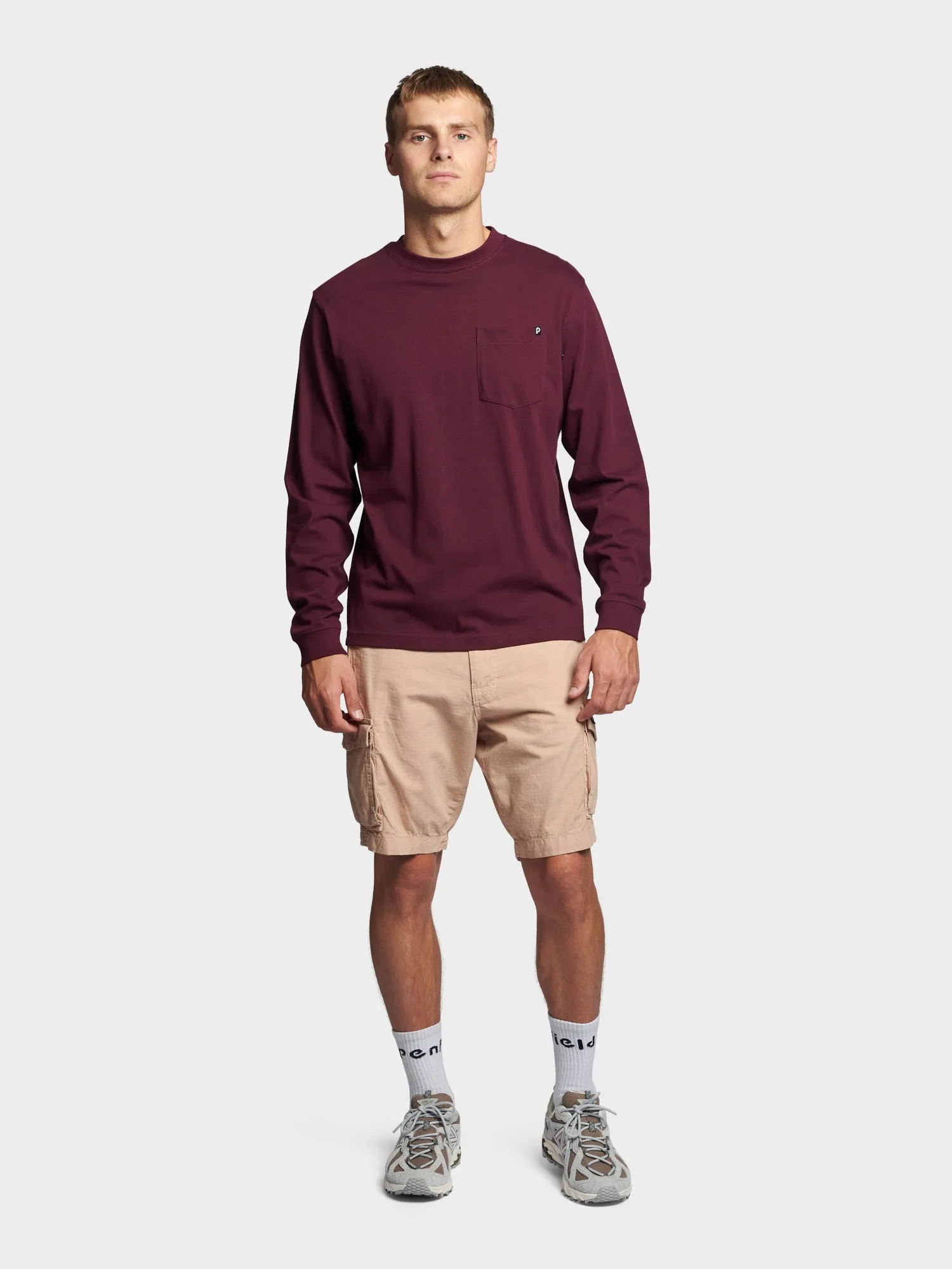Chest Pocket Long Sleeve T-Shirt in Winetasting sold by Penfield product image thumbnail 3