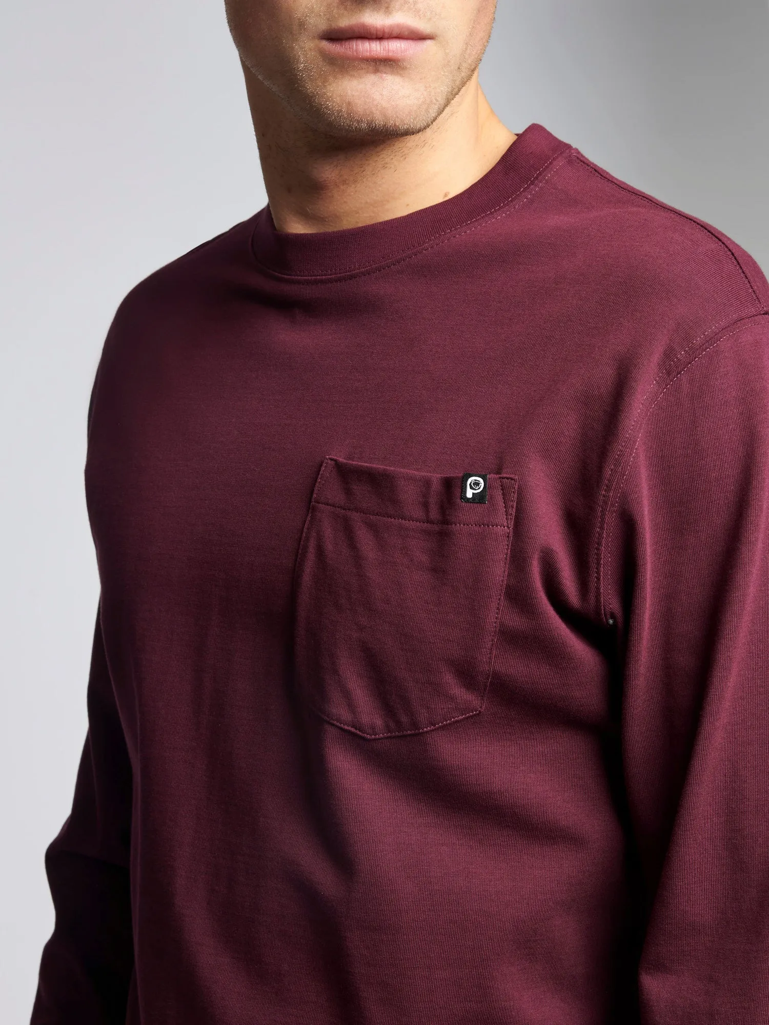 Chest Pocket Long Sleeve T-Shirt in Winetasting sold by Penfield product image thumbnail 4