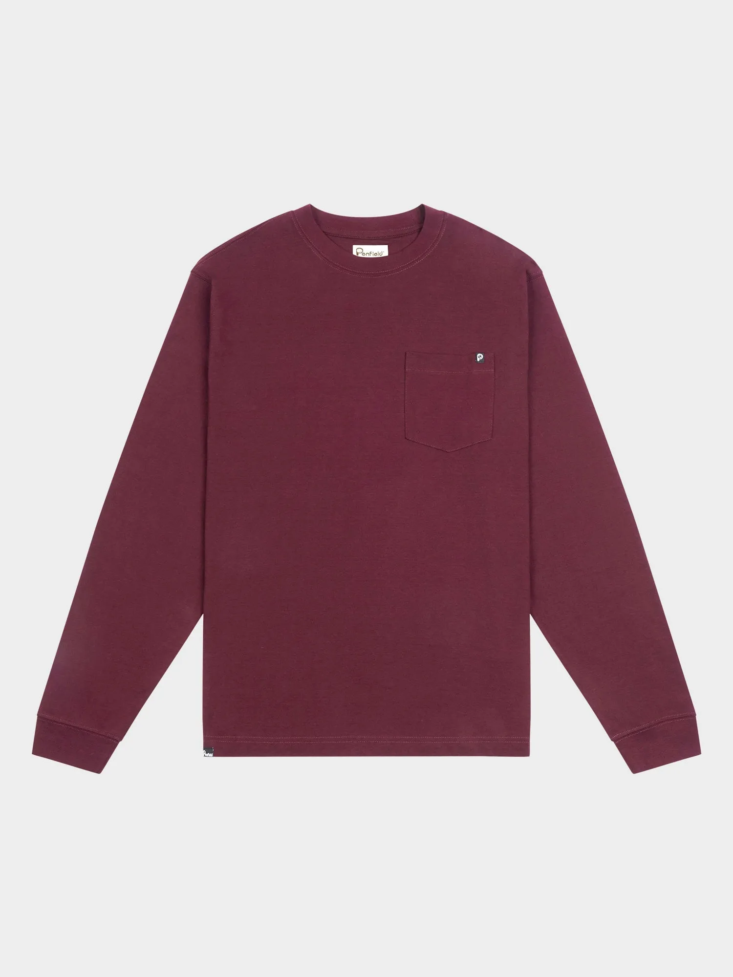 Chest Pocket Long Sleeve T-Shirt in Winetasting sold by Penfield