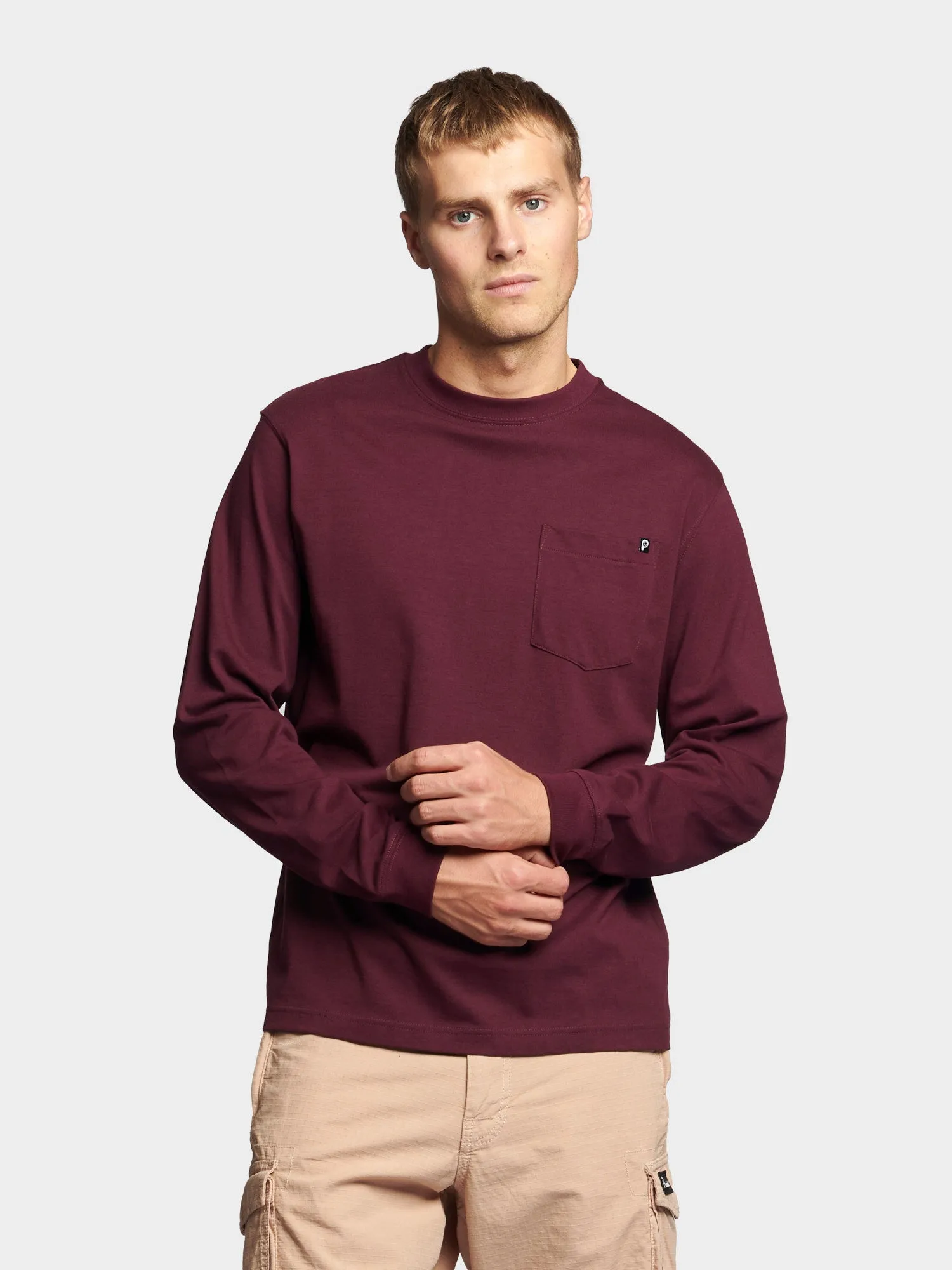 Chest Pocket Long Sleeve T-Shirt in Winetasting sold by Penfield product image thumbnail 2