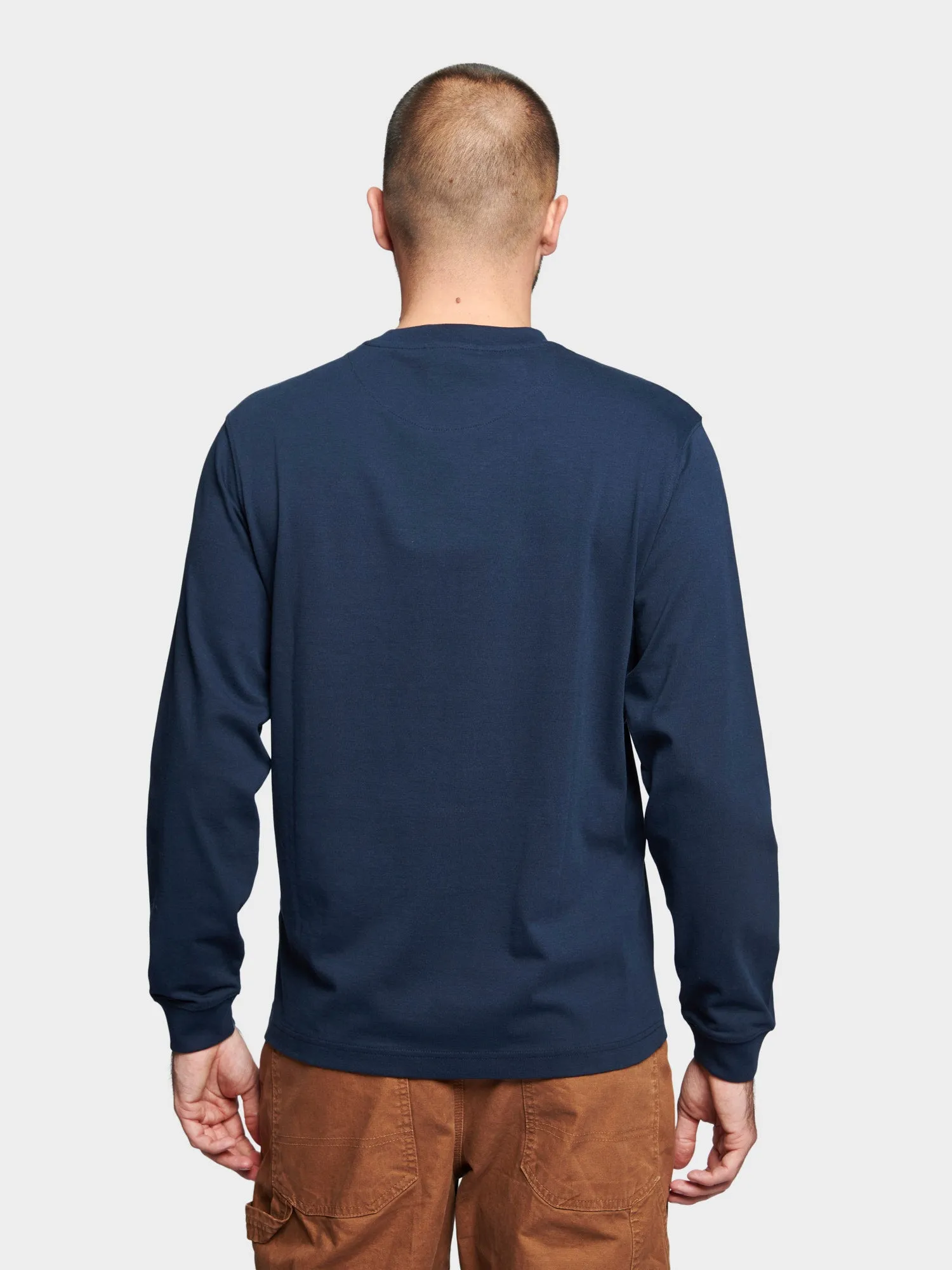 Chest Pocket Long Sleeve T-Shirt in Navy Blue sold by Penfield product image thumbnail 5