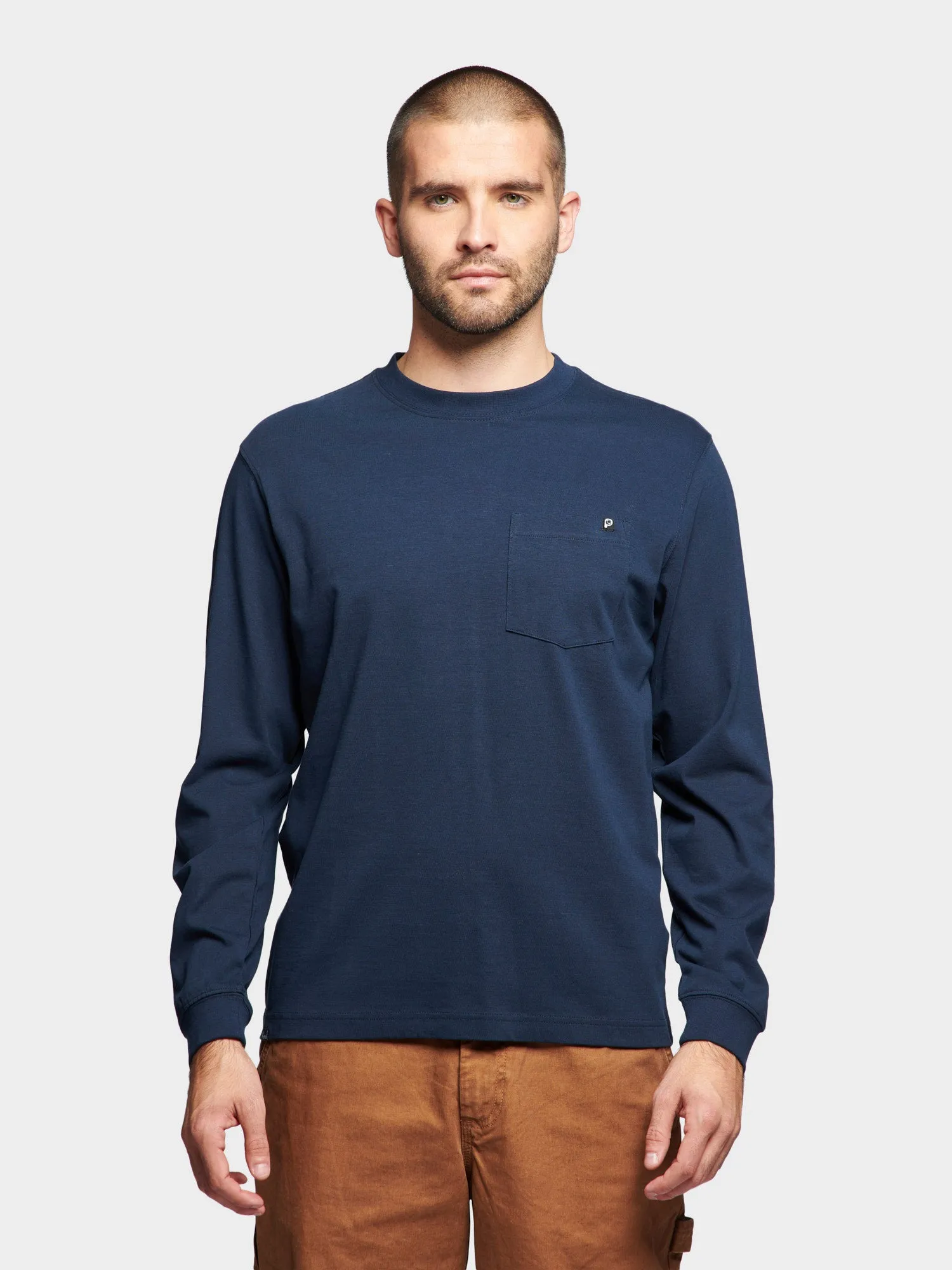 Chest Pocket Long Sleeve T-Shirt in Navy Blue sold by Penfield product image thumbnail 2