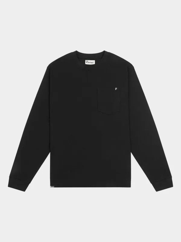 Chest Pocket Long Sleeve T-Shirt in Black sold by Penfield