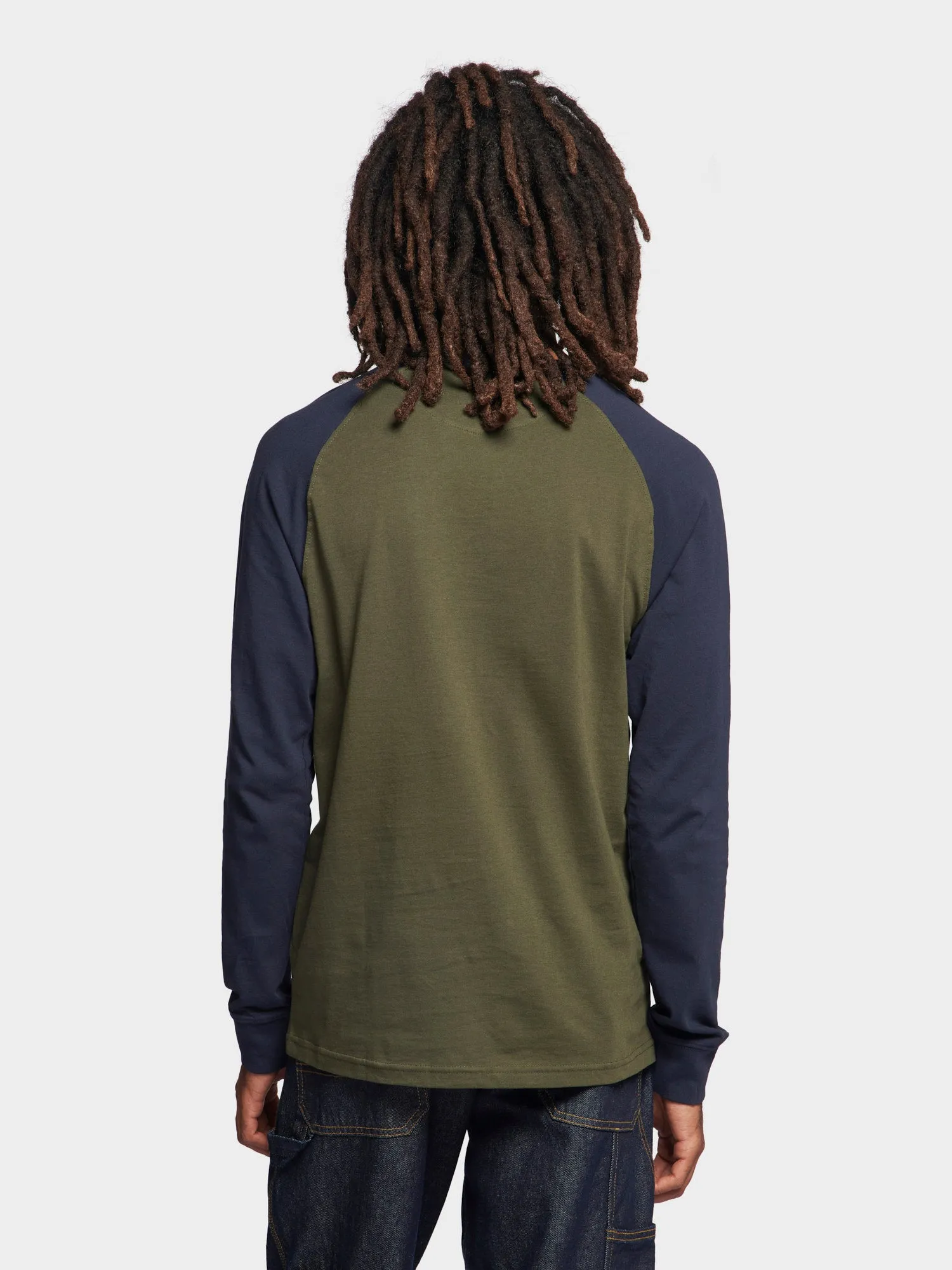 P Bear Chest Badge Raglan Long Sleeve T-Shirt in Forest Night sold by Penfield product image thumbnail 5