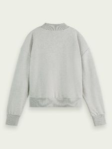SCOTCH & SODA - Sweat court col cheminée coupe ample sold by Pepin