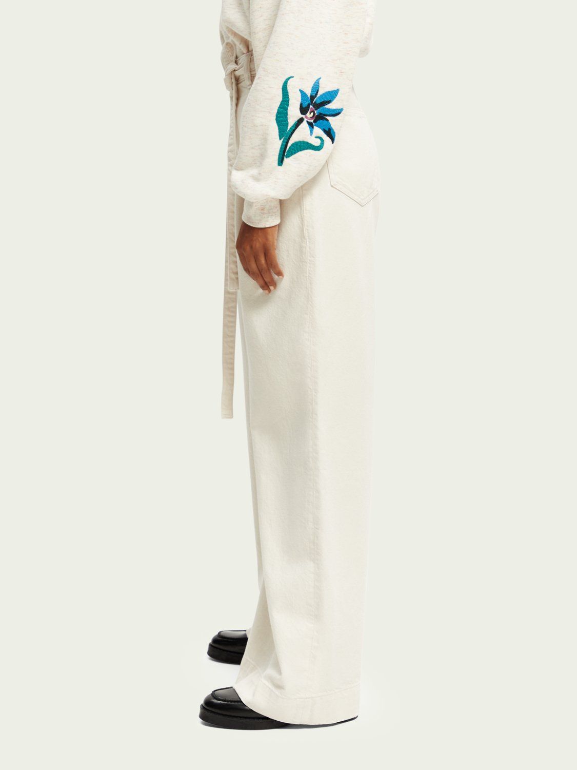 SCOTCH & SODA - Chino en jean large taille haute The Shore sold by Pepin product image thumbnail 4