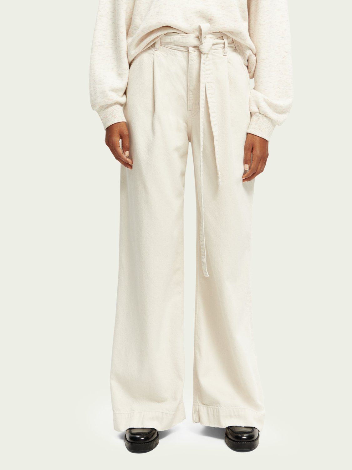 SCOTCH & SODA - Chino en jean large taille haute The Shore sold by Pepin