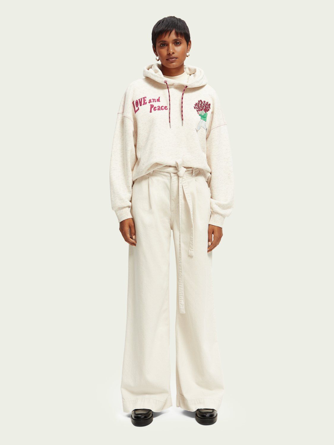 SCOTCH & SODA - Chino en jean large taille haute The Shore sold by Pepin product image thumbnail 2