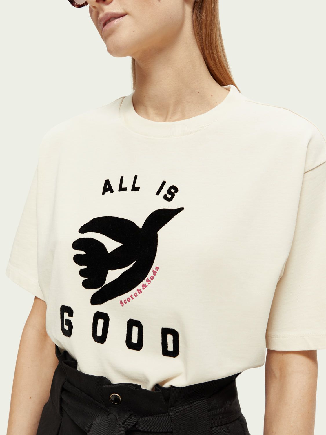 SCOTCH & SODA - T-shirt bio graphique coupe ample sold by Pepin