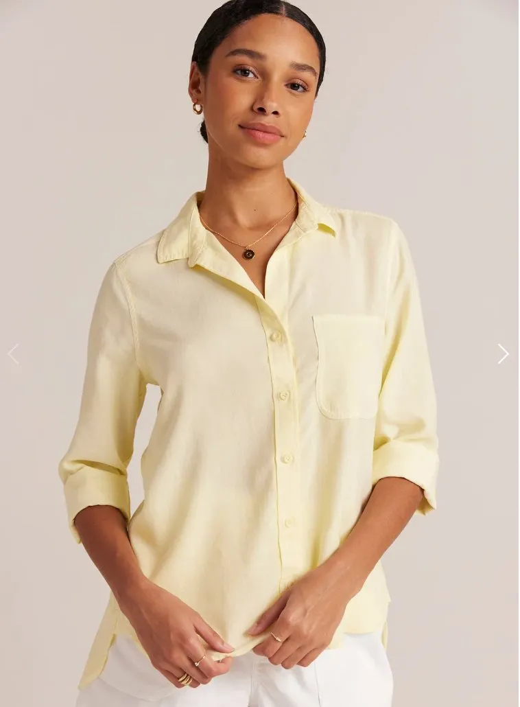 Bella Dahl - Shirt Tail Button Down - Soft Sun sold by Pepin