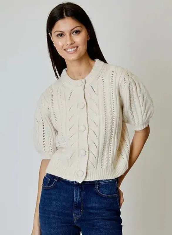 Cardigan Paisley-Ivory sold by Pepin