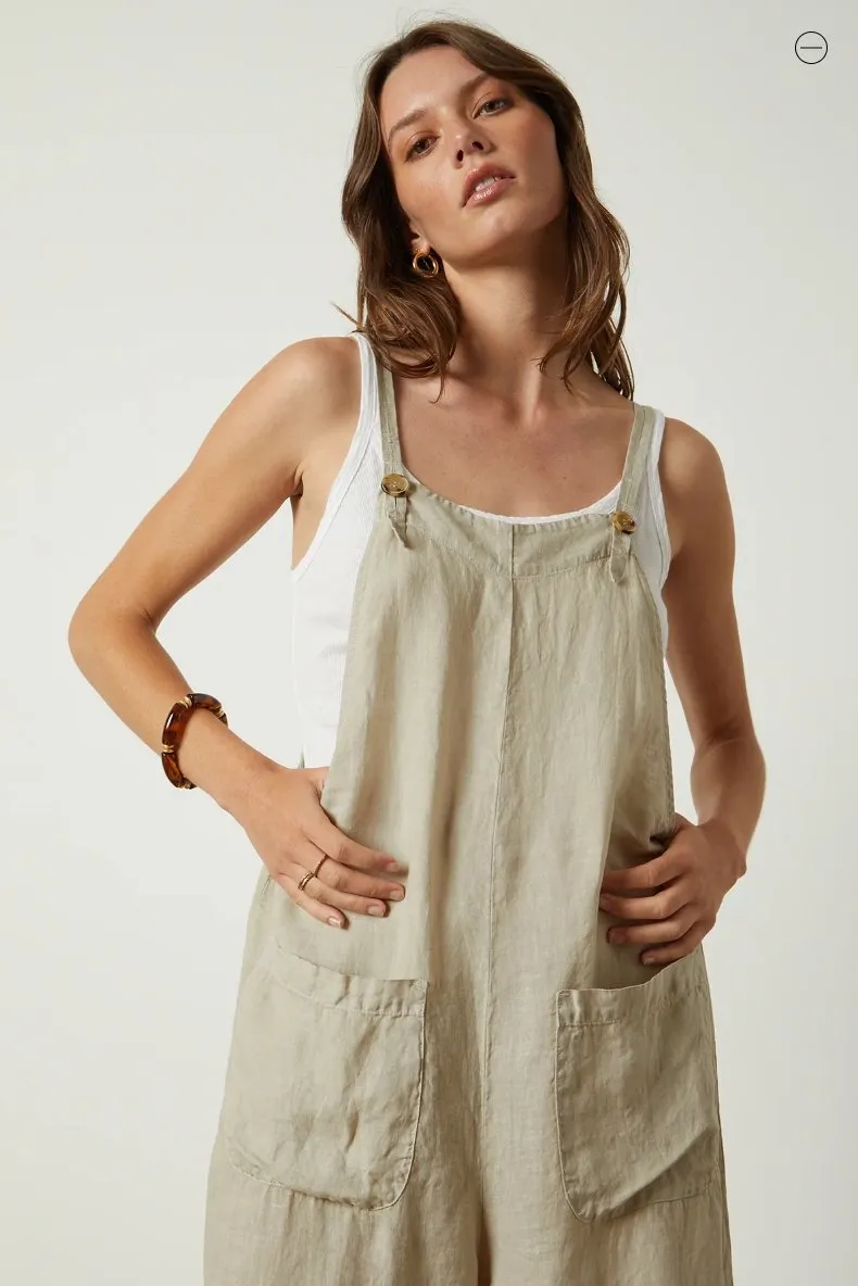 Velvet - Isabel Linen Romper sold by Pepin