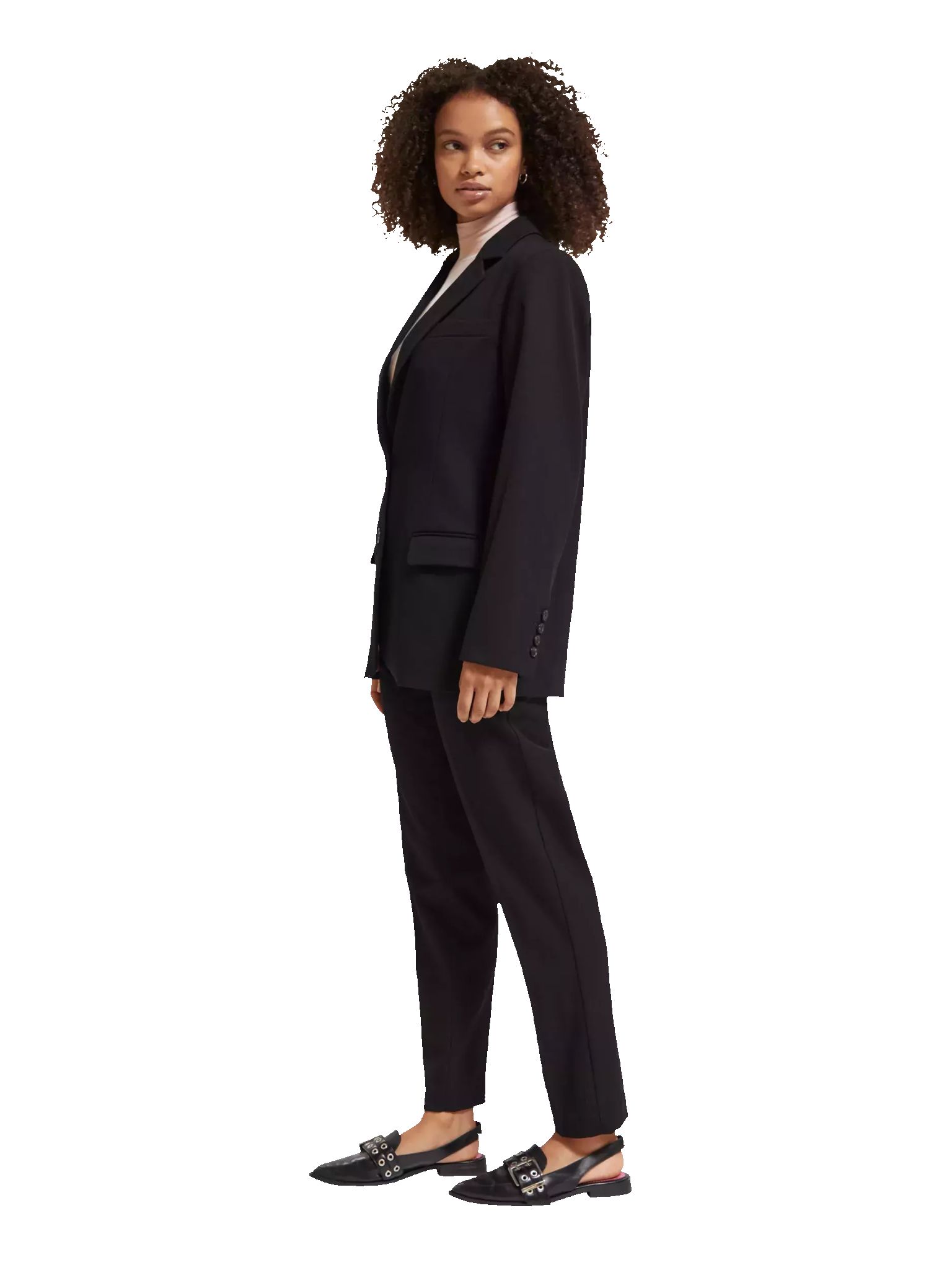 Gabardine boyfriend single breasted blazer sold by Pepin product image thumbnail 4