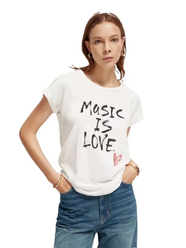 173279-Relaxed fit organic cotton graphic T-shirt sold by Pepin
