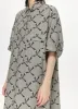 Graphic-print cotton mini dress by JNBY sold by Pepin