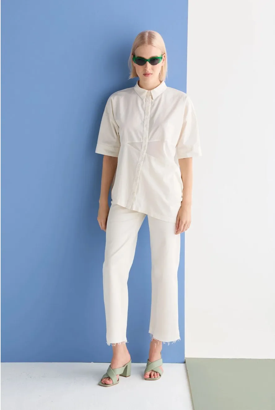 Women's Off White trousers | EUROPEAN CULTURE sold by Pepin product image thumbnail 2