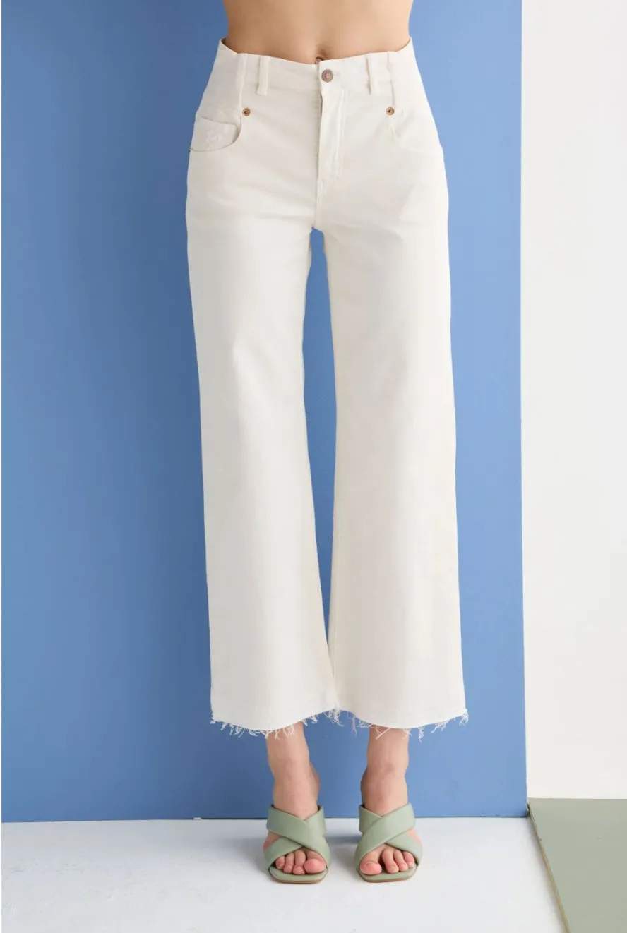 Women's Off White trousers | EUROPEAN CULTURE sold by Pepin