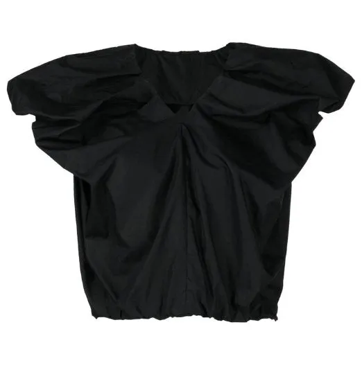 Ruched cotton cropped top by JNBY sold by Pepin