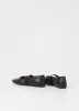 Jolin Mary Jane flats Black Leather - Vagabon sold by Pepin