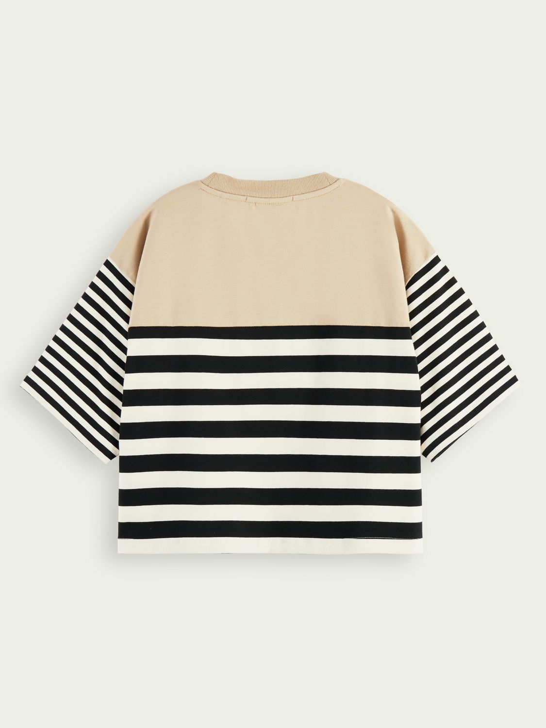 SCOTCH & SODA - T-shirt bio court coupe boxy à rayures sold by Pepin product image thumbnail 5