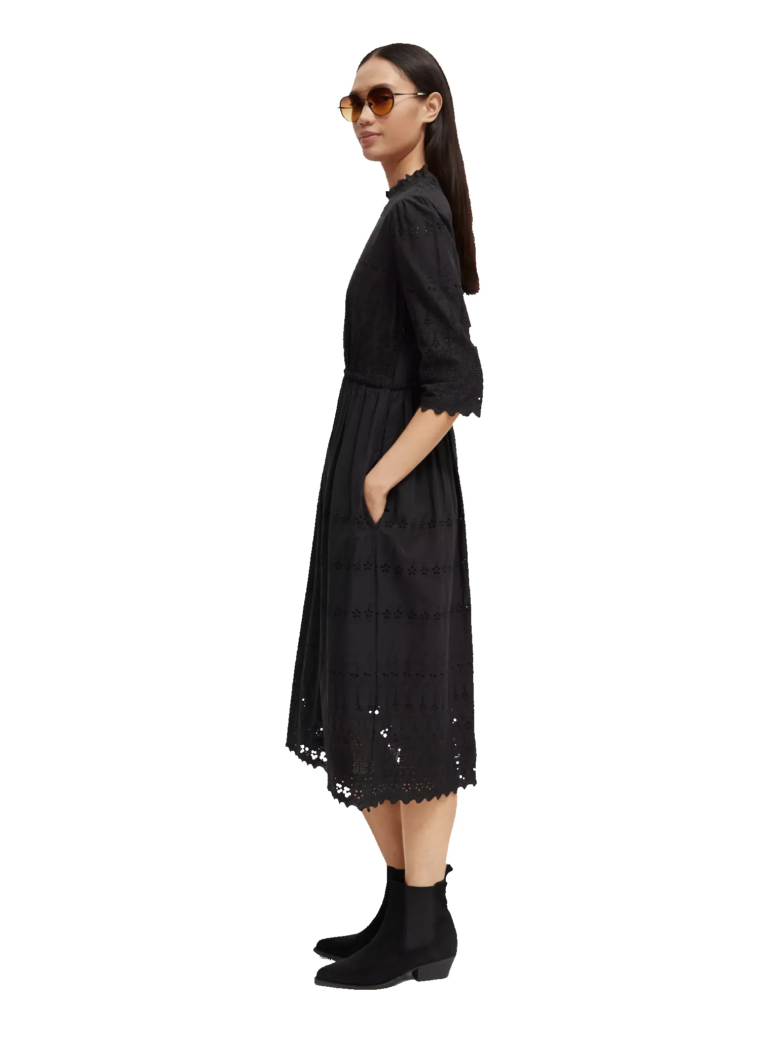 173364-Broderie anglaise organic cotton midi dress sold by Pepin product image thumbnail 4