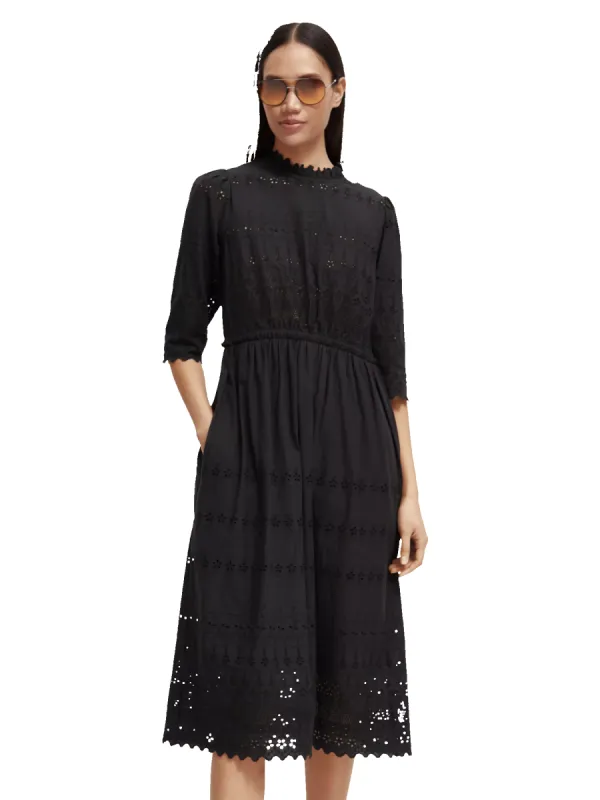 173364-Broderie anglaise organic cotton midi dress sold by Pepin