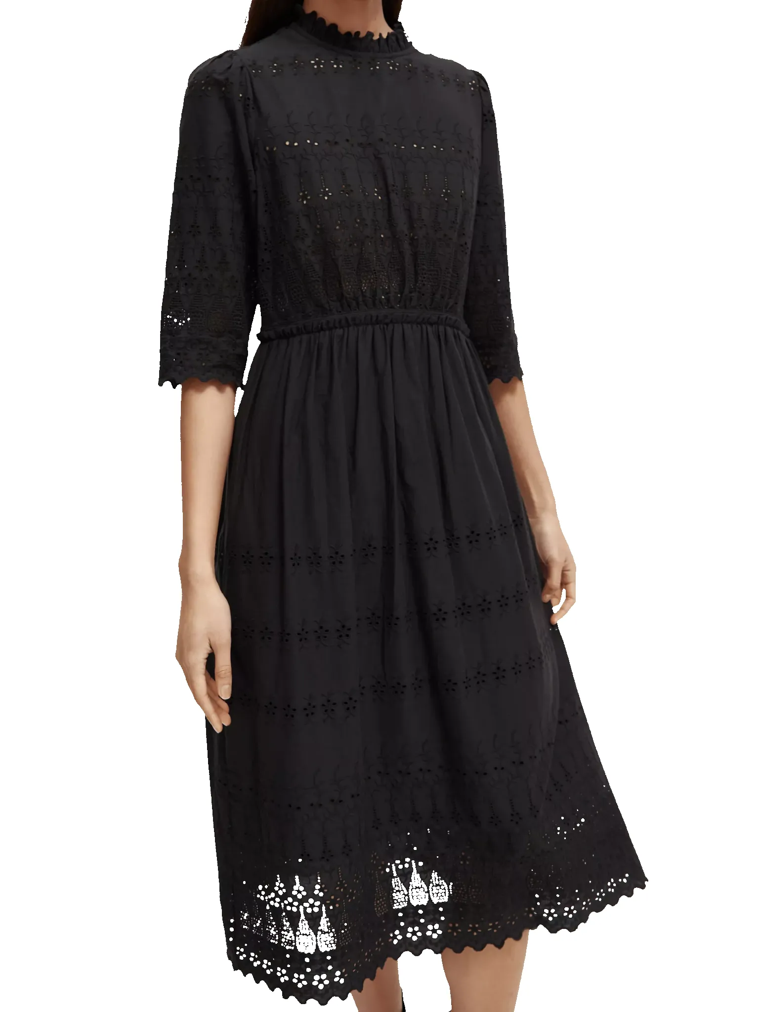 173364-Broderie anglaise organic cotton midi dress sold by Pepin product image thumbnail 5