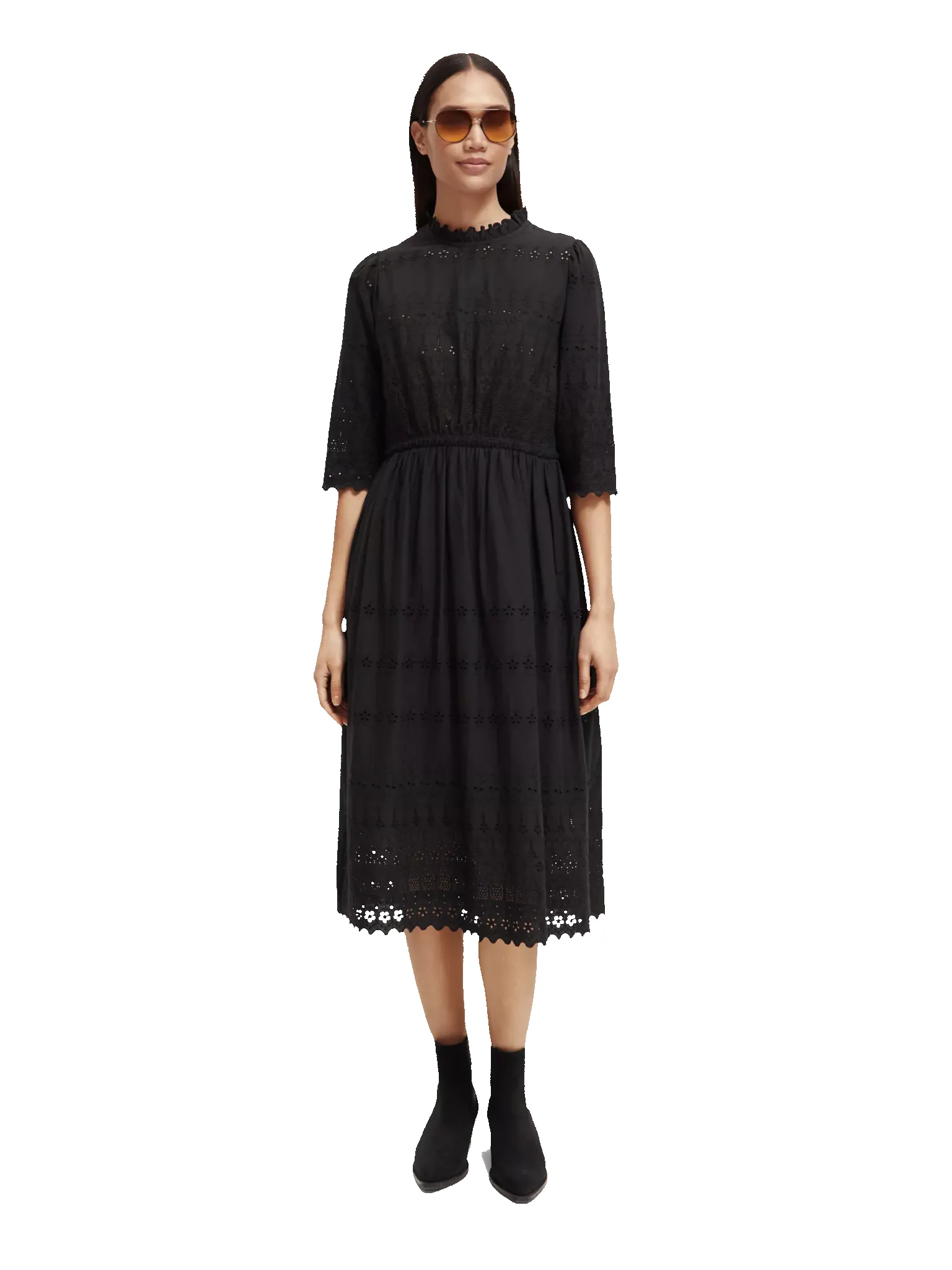 173364-Broderie anglaise organic cotton midi dress sold by Pepin product image thumbnail 2