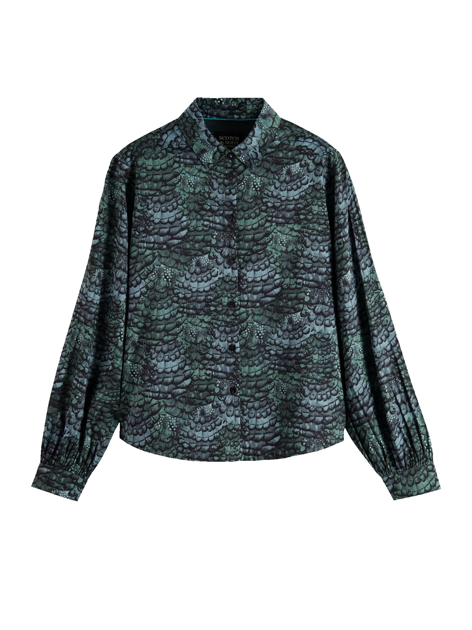 175234-Printed balloon sleeve shirt sold by Pepin product image thumbnail 5