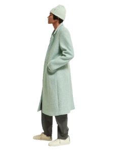Single-Breasted Wool-Blended Coat sold by Pepin