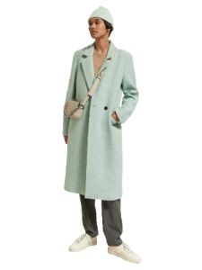 Single-Breasted Wool-Blended Coat sold by Pepin