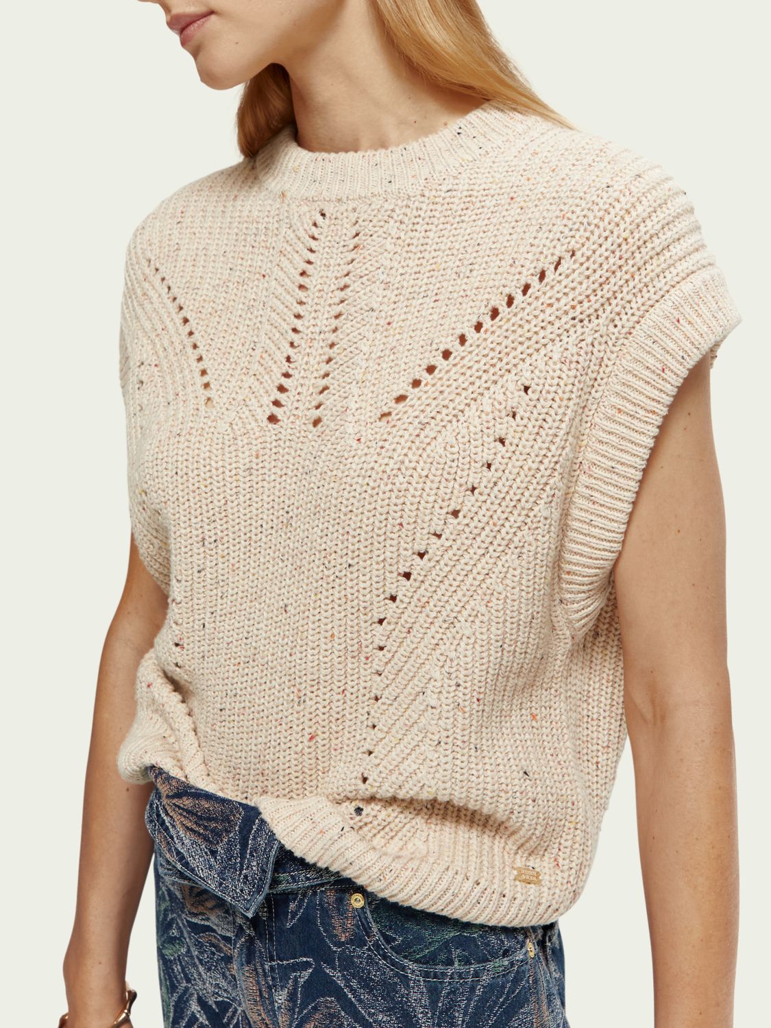 SCOTCH & SODA - Gilet en maille pointelle sold by Pepin