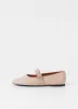 Jolin Mary Jane flats Leather Nude - Vagabon sold by Pepin