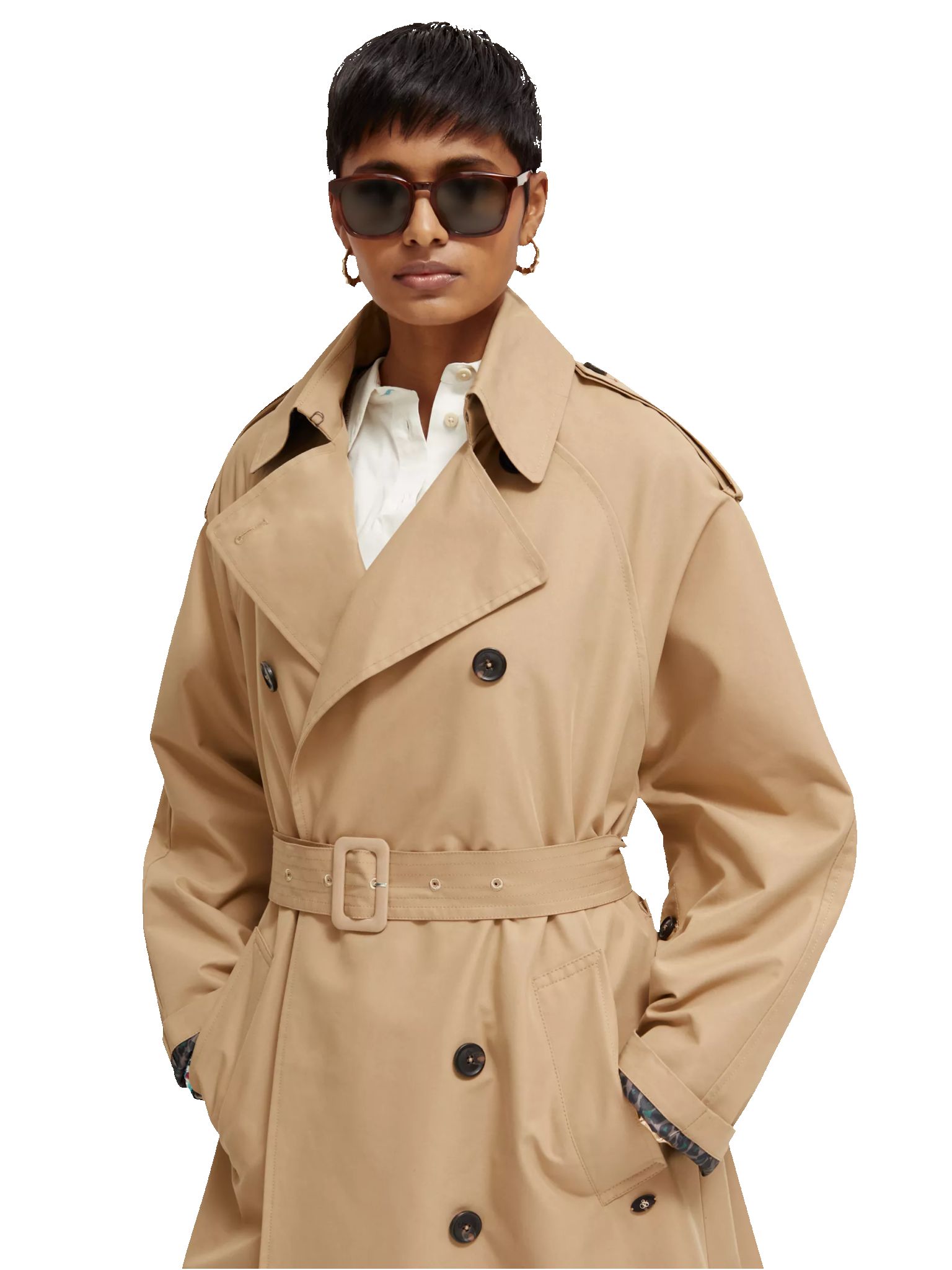 173118-Oversized classic trench coat sold by Pepin product image thumbnail 5