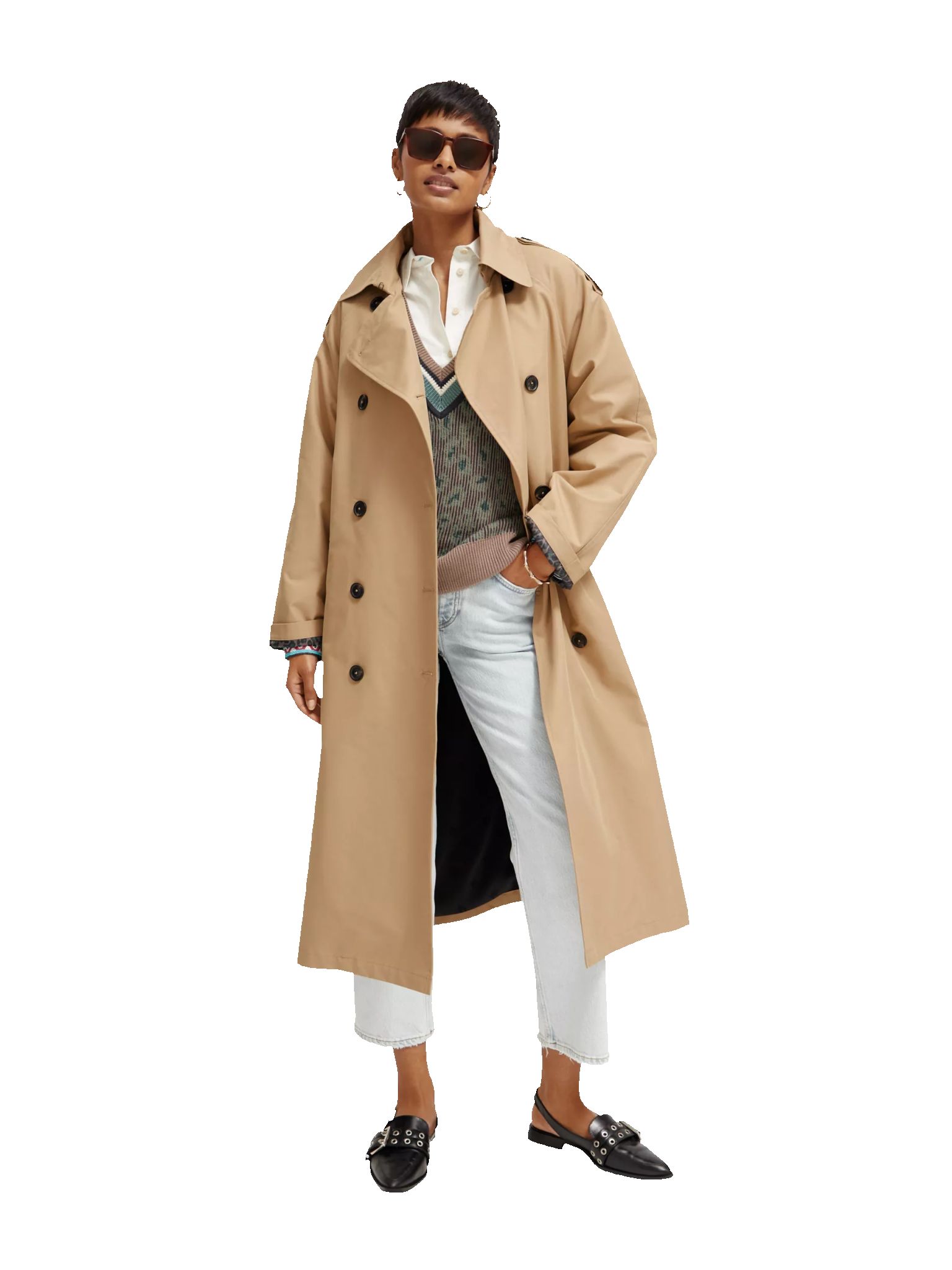 173118-Oversized classic trench coat sold by Pepin product image thumbnail 2