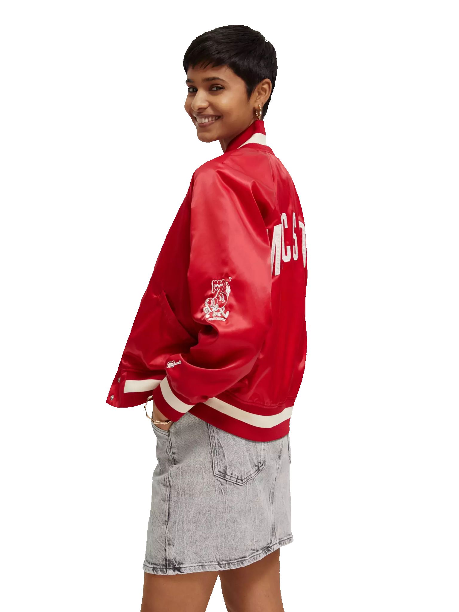 Varsity bomber jacket sold by Pepin product image thumbnail 3