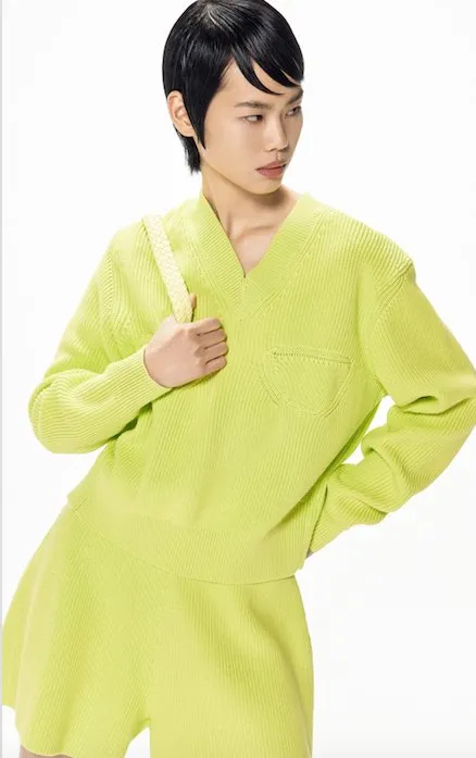 Sweater light yellow by JNBY sold by Pepin