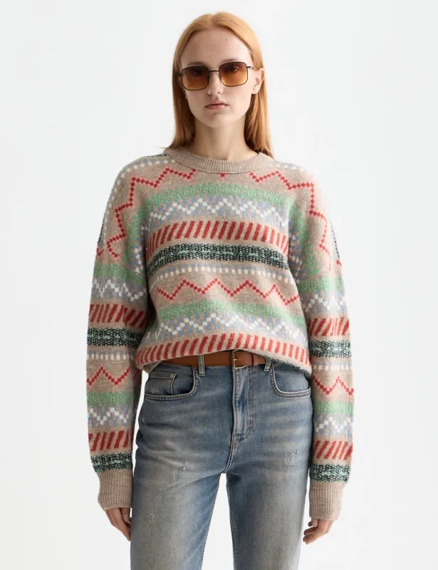Fair Isle Relaxed Pullover sold by Pepin