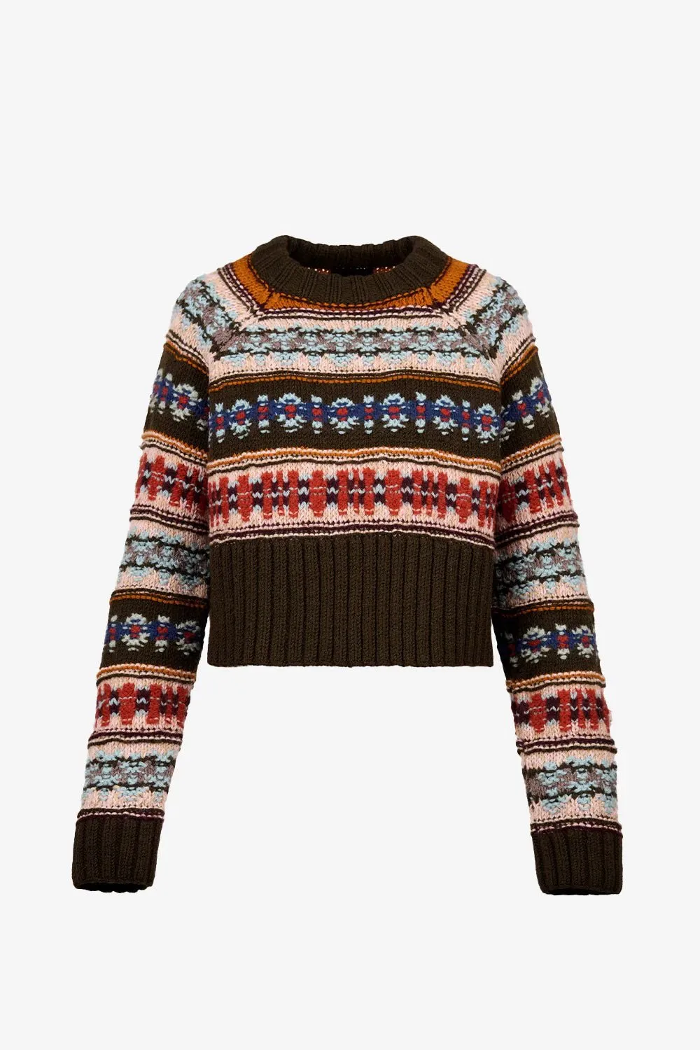 Handknit Cropped Crewneck Sweater sold by Pepin product image thumbnail 3