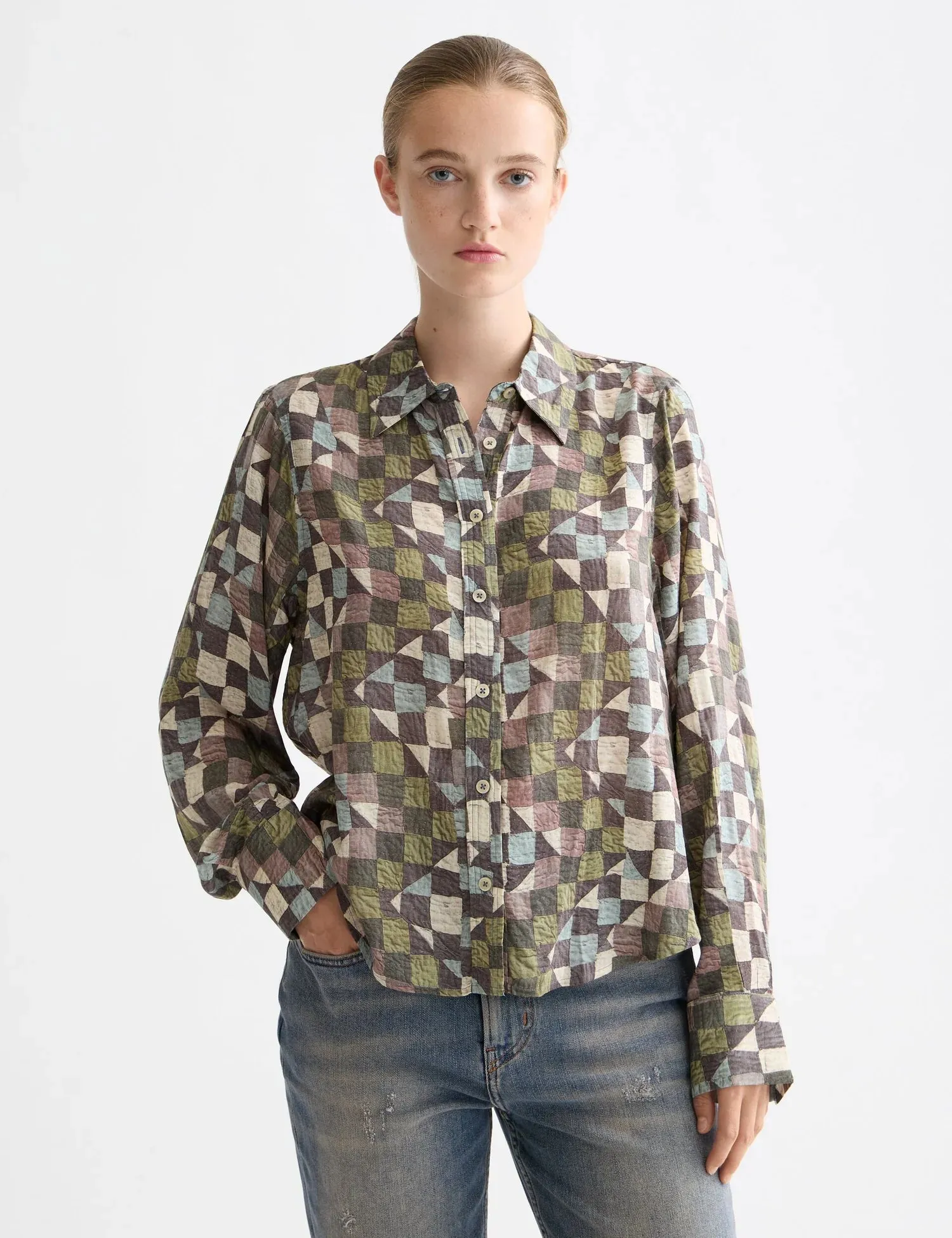 Printed Relaxed Fit Shirt sold by Pepin
