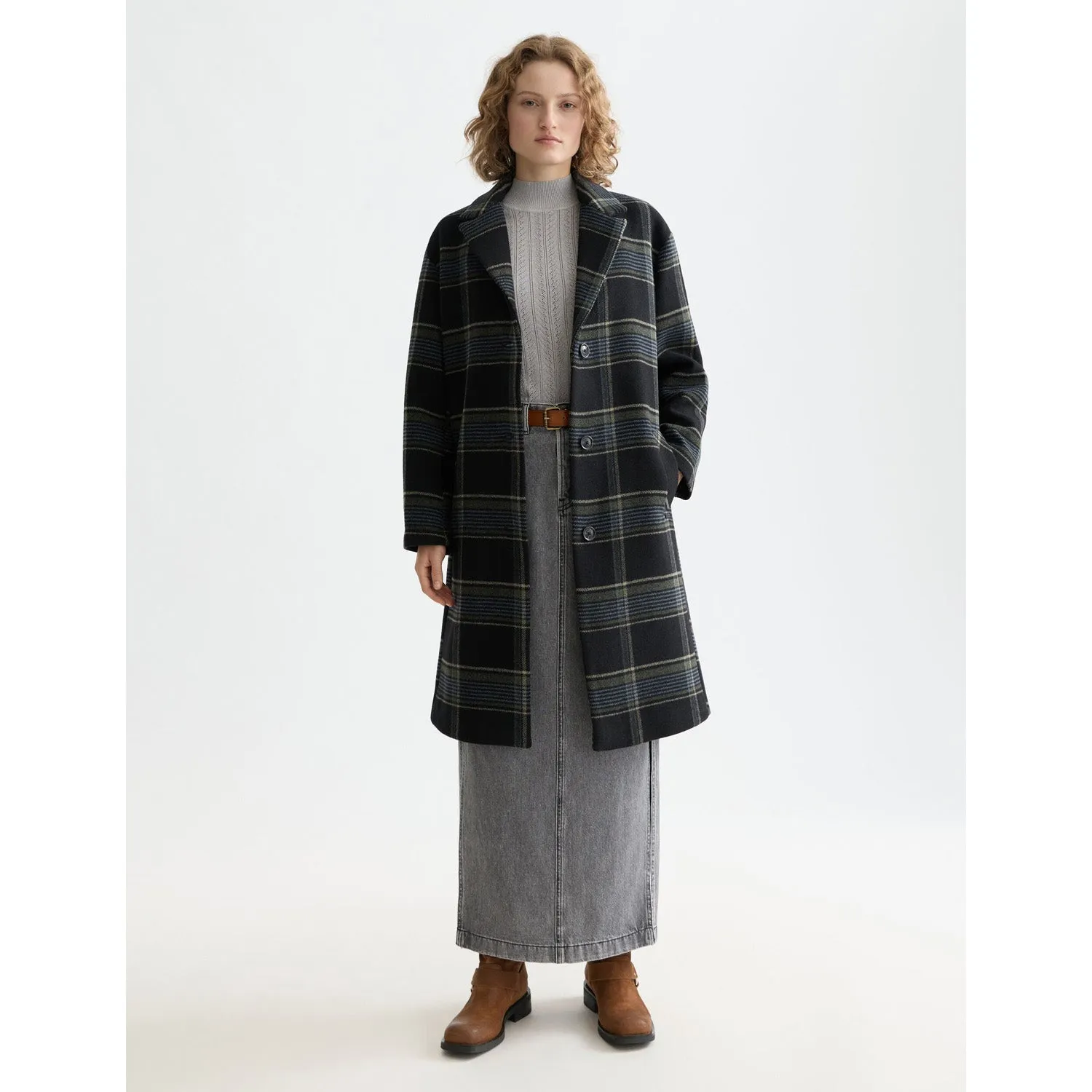 Relaxed Single Breasted Wool Coat sold by Pepin
