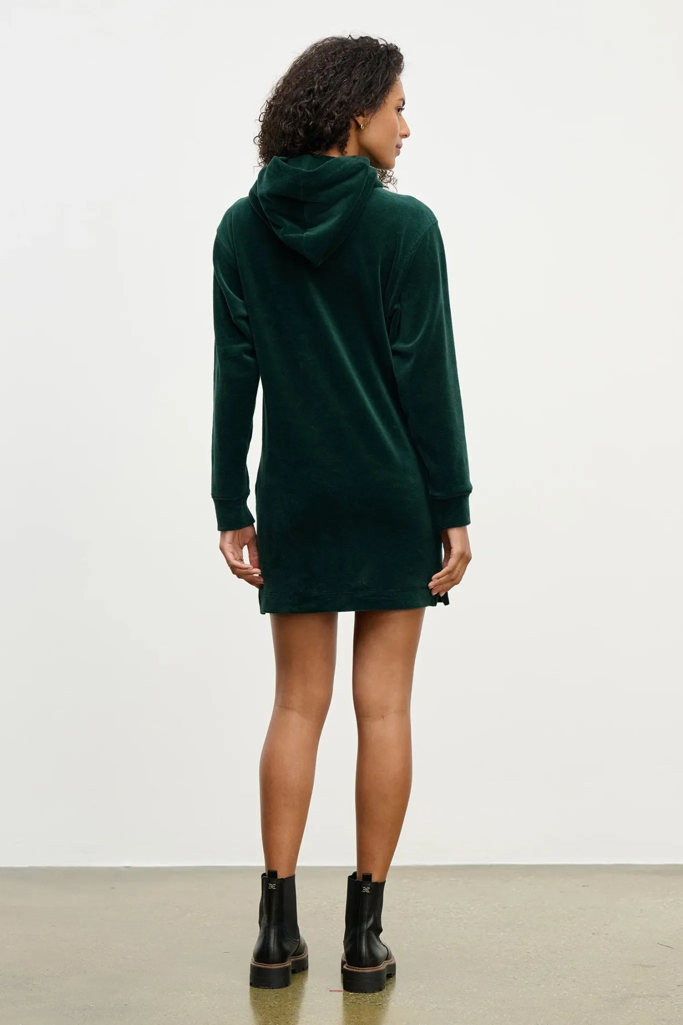 Cotton Velour Dress chocolate sold by Pepin product image thumbnail 2