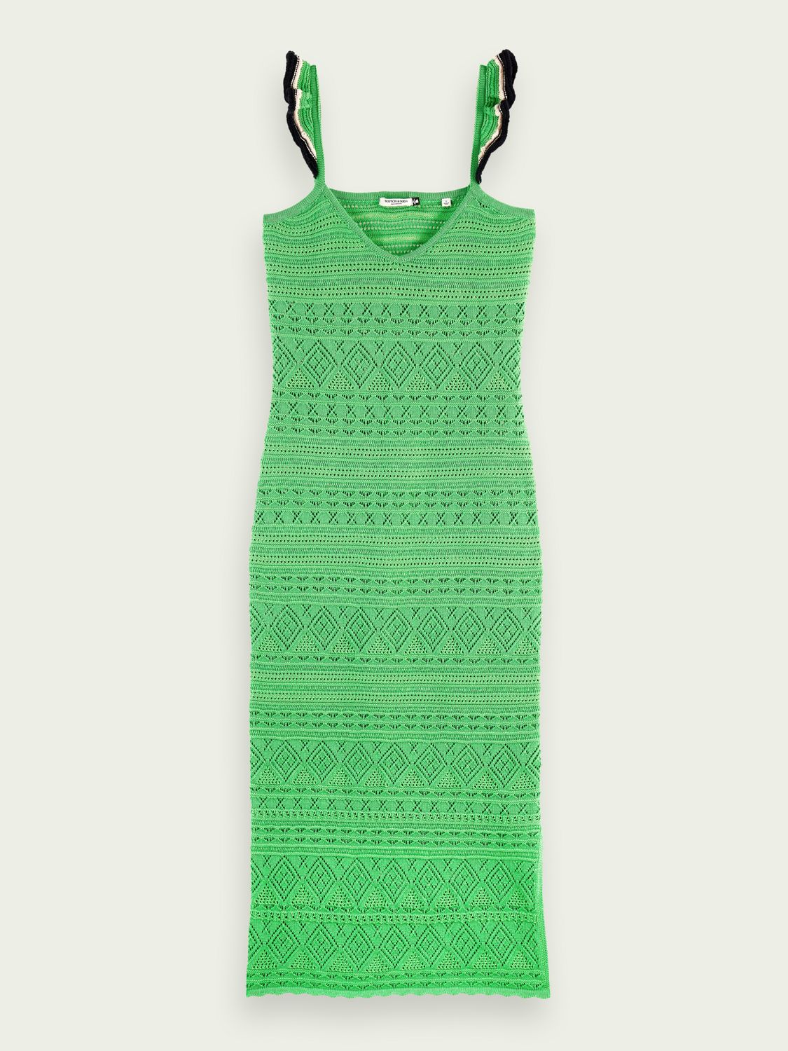 SCOTCH & SODA - Robe midi col V en maille pointelle sold by Pepin product image thumbnail 5