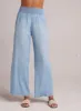 Bella Dahl - Smocked Waist Wide Leg Pant - Caribbean Wash sold by Pepin
