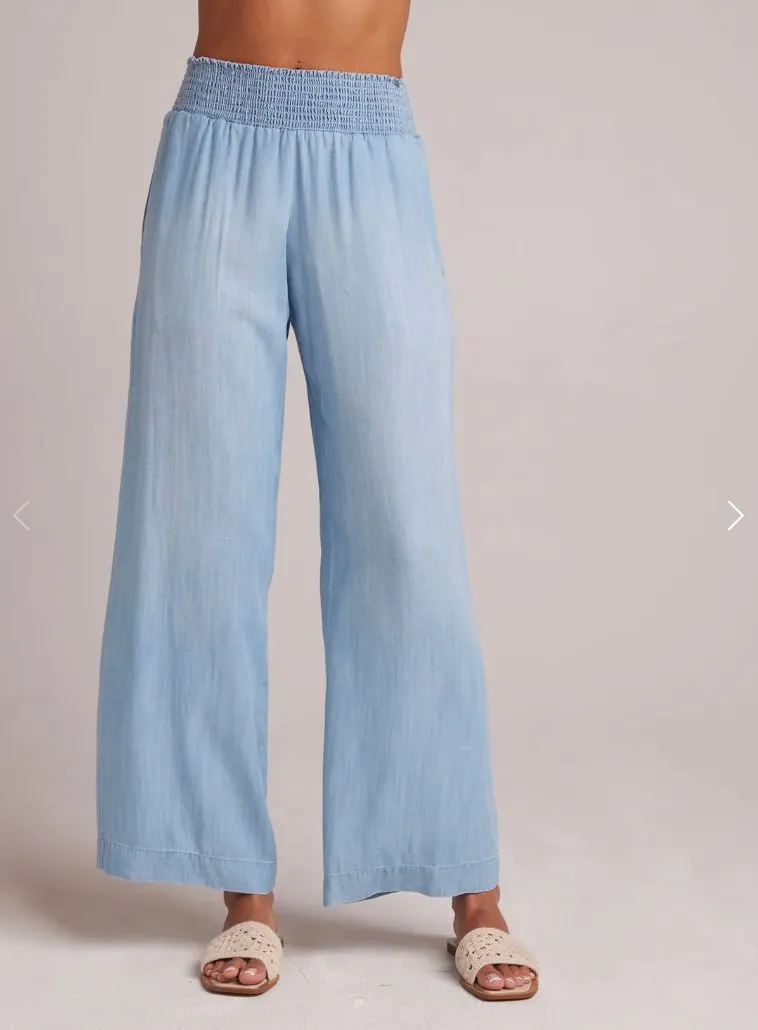 Bella Dahl - Smocked Waist Wide Leg Pant - Caribbean Wash sold by Pepin product image thumbnail 2
