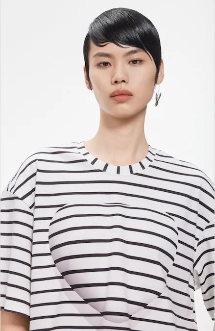 Boxy Stiped t-shirt by JNBY sold by Pepin product image thumbnail 4