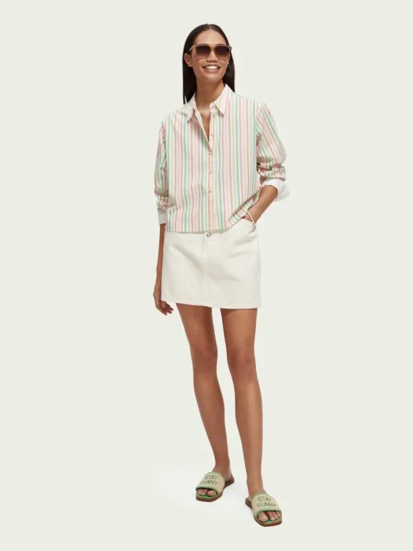 SCOTCH & SODA - Chemise courte en coton bio coupe boxy sold by Pepin