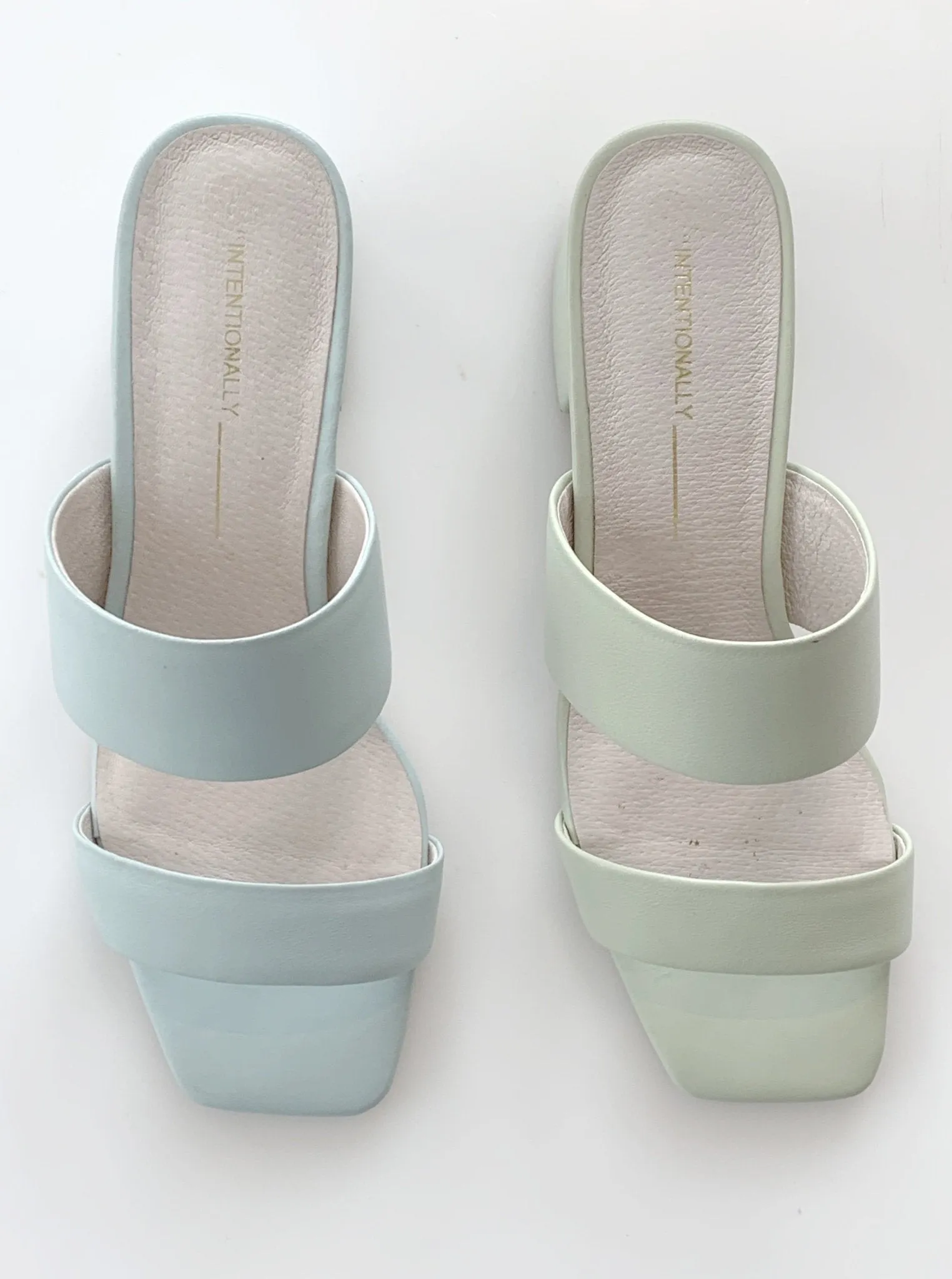 INTENTIONALLY BLANK STEP IN HEEL PASTEL sold by Pepin