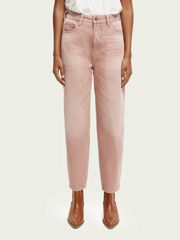 SCOTCH & SODA - Jean coupe ballon teint en fil The Tide sold by Pepin